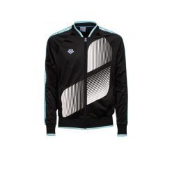 Bluza męska na basen Arena Relax IV Team Jacket Diamonds. Czarne bluzy damskie Arena, m, bez wzorów, bez kaptura. Za 309.50 zł.
