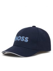 BOSS Czapka z daszkiem J53118 M Granatowy. Niebieskie rękawiczki dziecięce Boss, bez wzorów, z bawełny. Za 119.99 zł.
