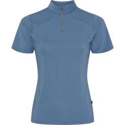 Damska koszulka do jazdy konnej Equipage Hasty. Niebieskie koszulki sportowe damskie EQUIPAGE, xl, bez wzorów, z materiału, bez kołnierzyka, bez ramiączek, do jazdy konnej. Za 237.50 zł.