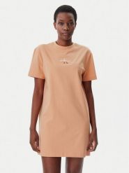 Calvin Klein Jeans Sukienka codzienna Gradient Monologo J20J225273 Koralowy Relaxed Fit. Pomarańczowe sukienki damskie Calvin Klein Jeans, na co dzień, xs, bez wzorów, z bawełny, bez kołnierzyka, bez ramiączek, proste. Za 149.99 zł.