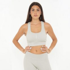 Crop top treningowy ICONIC. Szare obuwie sportowe damskie Legea, bez wzorów, z elastanu, na fitness i siłownię. W wyprzedaży za 90.00 zł.