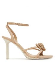 Aldo Sandały Wildblossom 13966744 Beżowy. Brązowe sandały damskie Aldo, bez wzorów, ze skóry, bez obcasa, na szpilce, bez zapięcia. Za 319.99 zł.
