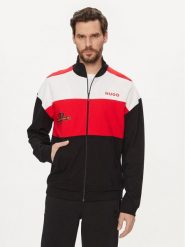 Hugo Bluza Race 50510468 Czarny Relaxed Fit. Czarne bluzy męskie Hugo, m, bez wzorów, z bawełny, bez kaptura. Za 519.99 zł.