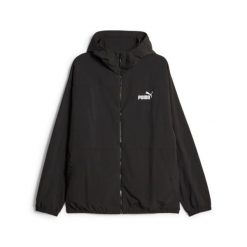 Kurtka z kapturem męska Puma WINDBREAKER czarna 67538701 r S. Czarne kurtki męskie Puma, m, bez wzorów, z materiału, z kapturem. Za 167.80 zł.