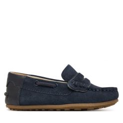 Mokasyny Mayoral. Niebieskie półbuty chłopięce Mayoral, bez wzorów, bez zapięcia. Za 219.99 zł.