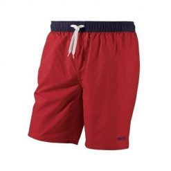 Męskie kąpielówki Beco czerwono-czarne. Czarne kąpielówki męskie 47 Brand, m, bez wzorów, z materiału, długie, do piłki nożnej. Za 239.99 zł.