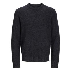 Sweter Jack & Jones Clambswool czarna piękność twist. Czarne swetry przez głowę męskie Jack&Jones, bez wzorów, bez kołnierzyka. Za 296.06 zł.