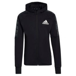 Bluzy, adidas, sportowa i casualowa. Białe bluzy męskie Adidas, xl, bez wzorów, z bawełny, z kapturem. Za 283.25 zł.