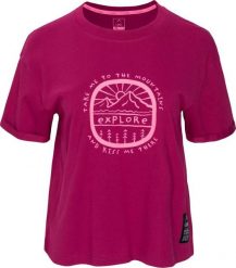 Elbrus Damska koszulka z krótkim rękawem Elbrus EVILLA WO'S raspberry radiance rozmiar XS. Czerwone t-shirty damskie ELBRUS, s, bez wzorów, bez kołnierzyka. Za 86.38 zł.