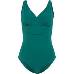 Kostium kąpielowy wyszczuplający bonprix niebieskozielony. Niebieskie kostiumy jednoczęściowe damskie bonprix. Za 129.99 zł.