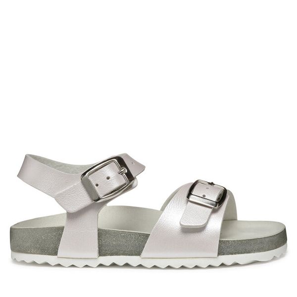 Sandały Geox. Białe sandały dziewczęce Geox, bez zapięcia. Za 109.99 zł.