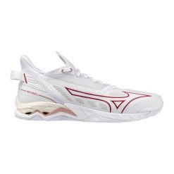 Damskie buty halowe Mizuno Wave Mirage. Białe obuwie sportowe damskie Mizuno, bez wzorów, do piłki ręcznej, mizuno wave. Za 642.50 zł.