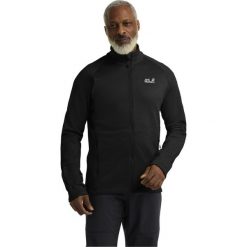 Bluza trekkingowa męska Jack Wolfskin Peak District Full Zip. Czarne bluzy męskie Jack Wolfskin, m, bez wzorów, z materiału, bez kaptura. Za 319.99 zł.