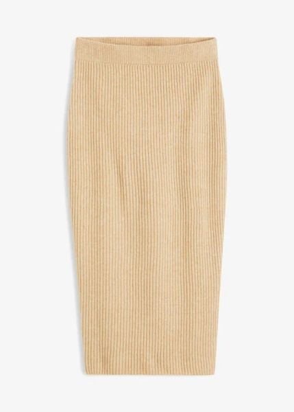 Spódnica ołówkowa. Brązowe spódnice damskie bonprix, na jesień, bez wzorów, eleganckie, ołówkowe. Za 119.99 zł.