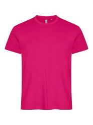 Clique Basic-T T-shirt męska z bawełny, dopasowany krój. Czerwone t-shirty męskie CLIQUE, m, bez wzorów, z bawełny, bez kołnierzyka. Za 81.37 zł.