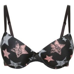 Biustonosz usztywniany bonprix czarny wzorzysty. Czarne biustonosze bonprix. Za 44.99 zł.