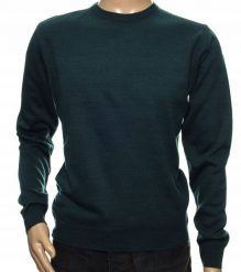Sweter męski klasyczny wełniany z wełny niegryzący L morska zieleń 1705. Zielone bluzy męskie Selantino, l, bez wzorów, z wełny, bez kaptura. Za 151.28 zł.