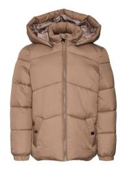 Vero Moda Girl Kurtka zimowa 10291204 Brązowy Regular Fit. Brązowe buty zimowe dziewczęce Vero Moda Girl, bez wzorów, z syntetyku, bez zapięcia. Za 139.99 zł.