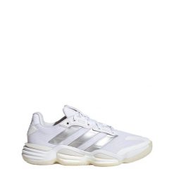 Buty Stabil 16 Indoor. Białe obuwie sportowe damskie Adidas, bez wzorów, z materiału, do piłki ręcznej. Za 699.00 zł.