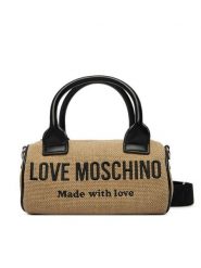 LOVE MOSCHINO Torebka JC4231PP0OKB190A Beżowy. Brązowe torebki do ręki damskie Love Moschino, bez wzorów, z materiału, bez dodatków. Za 789.99 zł.