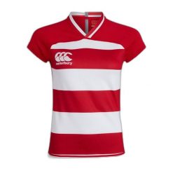 Damska koszulka w paski Canterbury Vapodri Evader. Białe koszulki sportowe damskie CANTERBURY, xl, bez wzorów, z materiału, sportowe, bez kołnierzyka. Za 314.50 zł.