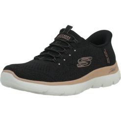 Buty SKECHERS SLIP - INS ARCH FIT SUMMITS SOFT Czarny. Czarne obuwie sportowe damskie Skechers, na fitness i siłownię. Za 394.99 zł.