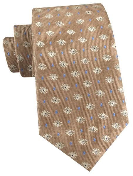 Męski Krawat - Kolor Kawy z Mlekiem, Grochy - Alties. Krawaty i muchy Alties, bez wzorów, z tkaniny, eleganckie. Za 55.00 zł.
