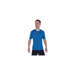 Koszulka treningowa męska Inov-8 Performance Short Sleeve. Niebieskie koszule męskie Inov-8, m, bez wzorów, sportowe, bez kołnierzyka, bez ramiączek. Za 256.50 zł.