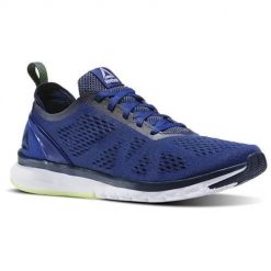 Buty do biegania męskie Reebok Print Smooth Clip U niebieskie. Niebieskie buty sportowe męskie Reebok, z materiału, bez zapięcia, do biegania, reebok print. Za 474.90 zł.