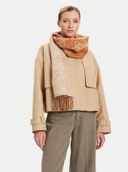 Guess Szalik AM9561POL03 Beżowy. Brązowe rękawiczki damskie Guess, z aplikacjami, z materiału. Za 239.99 zł.