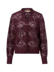 MOS MOSH Bluzka - MMMonia Kobiety lila, S. Bluzki damskie Mos Mosh, s, bez wzorów, z bawełny, bez kołnierzyka, bez ramiączek. Za 329.95 zł.