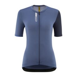 Damski jersey Mavic Essential. Niebieskie koszulki sportowe damskie MAVIC, bez wzorów, z jersey, bez kołnierzyka, bez ramiączek, rowerowe. Za 405.00 zł.
