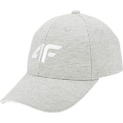 Czapka z daszkiem damska CAD002 - chłodny jasny szary melanż. Czapki i kapelusze damskie marki 4f. Za 39.99 zł.