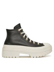 Converse Trampki Chuck Taylor All Star Lugged Heel Platform Gold A11500C Czarny. Czarne trampki i tenisówki damskie Converse, bez wzorów, ze skóry, retro, bez zapięcia. Za 299.99 zł.
