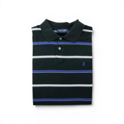Koszulka polo męska z krótkim rękawem Polo Ralph Lauren. Czarne koszulki polo męskie Ralph Lauren, l, bez wzorów, eleganckie, bez ramiączek. Za 106.46 zł.