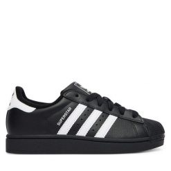 Sneakersy adidas. Czarne trampki i tenisówki chłopięce Adidas, bez wzorów, bez zapięcia. Za 399.99 zł.