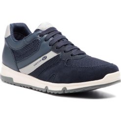Sneakersy GEOX - U Wilmer B U923XB 01422 C4064 Navy. Niebieskie półbuty na co dzień męskie Geox, z materiału, bez zapięcia. W wyprzedaży za 199.00 zł.