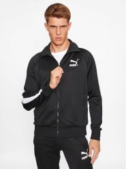 Puma Bluza Iconic T7 530094 Czarny Regular Fit. Czarne bluzy męskie Puma, l, bez wzorów, z bawełny, bez kaptura. Za 209.99 zł.