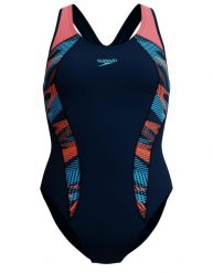 Strój kąpielowy na basen damski Speedo Placement Laneback. Brązowe kostiumy jednoczęściowe damskie Speedo, s, bez wzorów, z materiału, na fitness i siłownię. Za 169.99 zł.