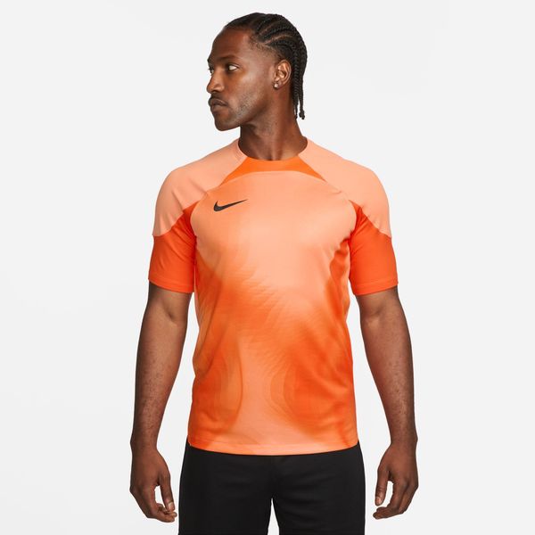 Koszulka treningowa męska Nike Gardien IV. Brązowe koszulki sportowe męskie Nike, m, bez wzorów, bez kołnierzyka, bez ramiączek, do piłki nożnej. Za 139.00 zł.