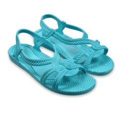 Klapki Brasileras Palec Kobieta Turkusowy antypoślizgowymi gumowymi podeszwami. Niebieskie klapki damskie BRASILERAS, bez wzorów, z gumy, sportowe, bez obcasa. Za 125.55 zł.