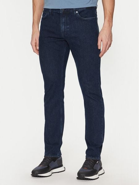BOSS Jeansy 50532515 Granatowy Slim Fit. Niebieskie jeansy męskie Boss. Za 379.99 zł.