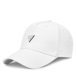 Czapka z daszkiem Guess. Białe czapki i kapelusze męskie Guess, z aplikacjami. Za 169.99 zł.