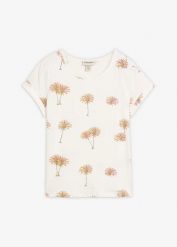 T-shirt z czystej bawełny organicznej. Białe t-shirty damskie bonprix, bez wzorów, z bawełny, bez kołnierzyka. Za 27.99 zł.