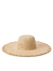 LAUREN RALPH LAUREN Kapelusz 454P14395001 Beżowy. Brązowe rękawiczki damskie Lauren Ralph Lauren, bez wzorów. Za 599.99 zł.