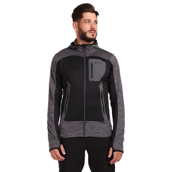 Bluza Kilpi Freni. Szare bluzy męskie Kilpi, m, bez wzorów, z kapturem, trekkingowe. Za 267.13 zł.