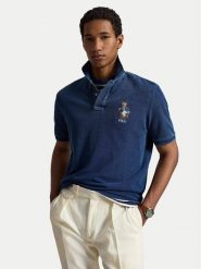 Polo Ralph Lauren Polo 710B29169001 Granatowy Regular Fit. Niebieskie koszulki polo męskie Polo Ralph Lauren, m, bez wzorów, z bawełny, bez ramiączek. Za 1,199.00 zł.