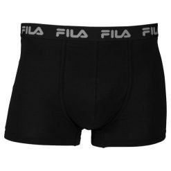 FILA Męskie Bokserki Czarny XL - Oddychające i Wygodne. Czarne bokserki męskie Fila, m, bez wzorów, z bawełny. Za 129.99 zł.