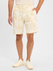 Calvin Klein Bermudy z zawartością lnu Mężczyźni len beżowy, 32. Brązowe szorty męskie Calvin Klein, m, bez wzorów, ze lnu. Za 229.95 zł.