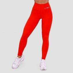Legginsy damskie fitness z wysoką talią mandarynkowe BEAT. Brązowe legginsy damskie GYMBEAM, s, bez wzorów, z elastanu, na fitness i siłownię. Za 115.90 zł.